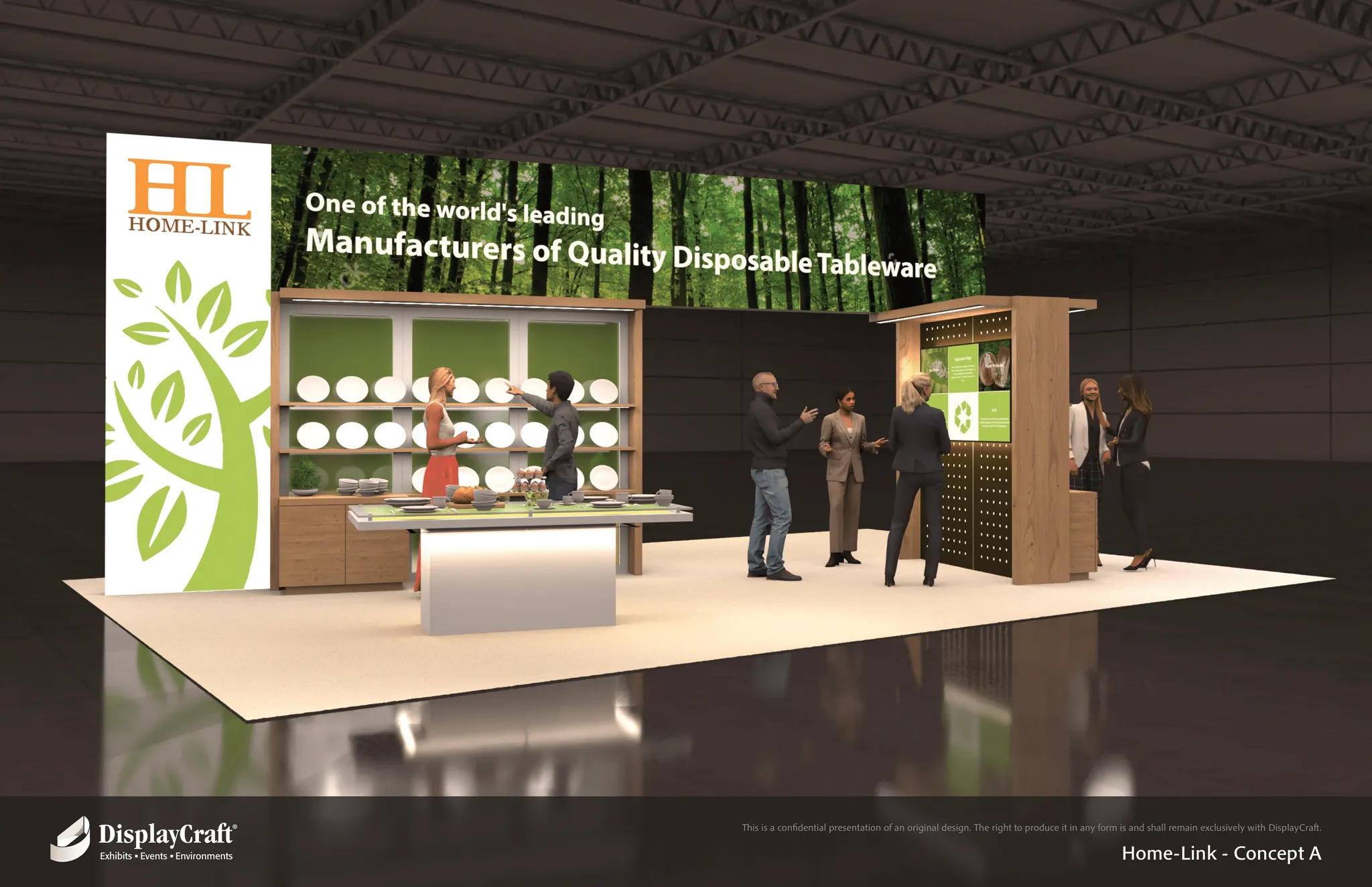 20x30 Île booth design by DisplayCraft